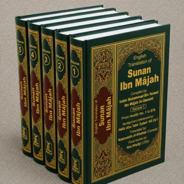Dar-us-Salam’s English edition of Sunan Ibn Majah featuring 4,341 authentic Hadith with clear translations, detailed commentary, and a comprehensive glossary.